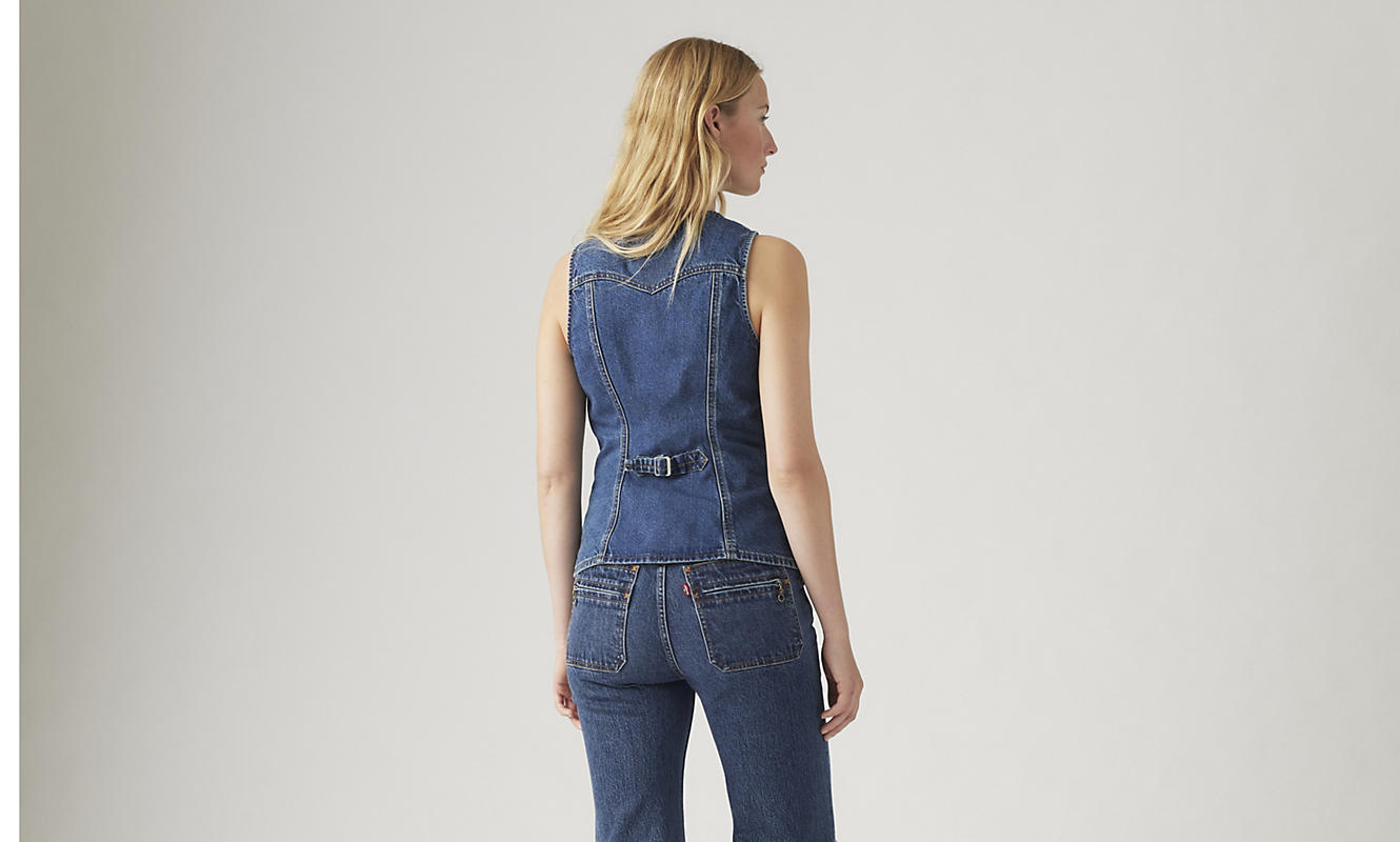 LONGLINE DENIM VEST ENCHANTMENT