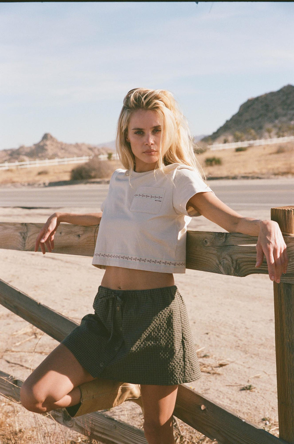 Louise Check Skort
