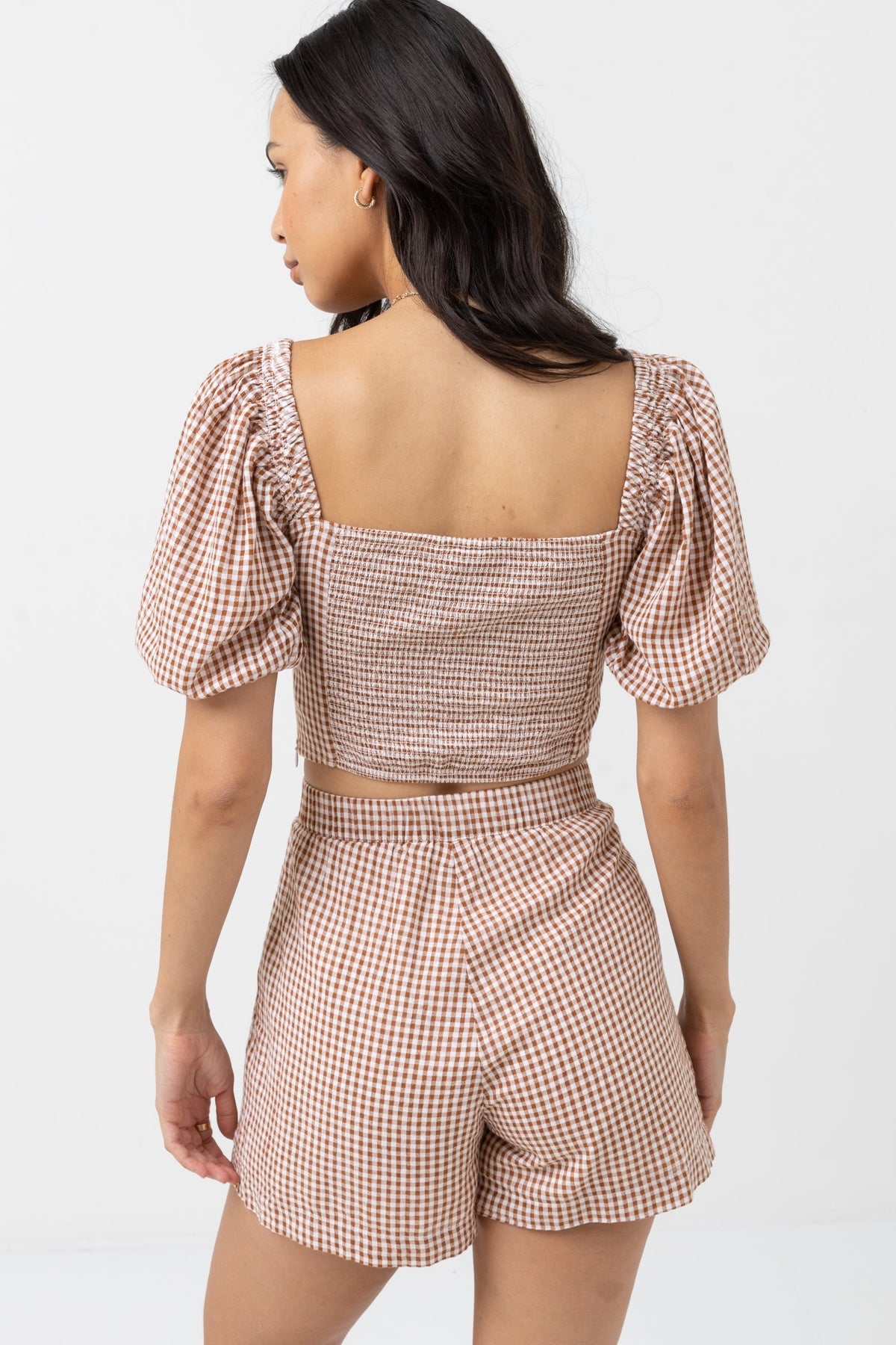 Lola Check Short Sleeve Top
