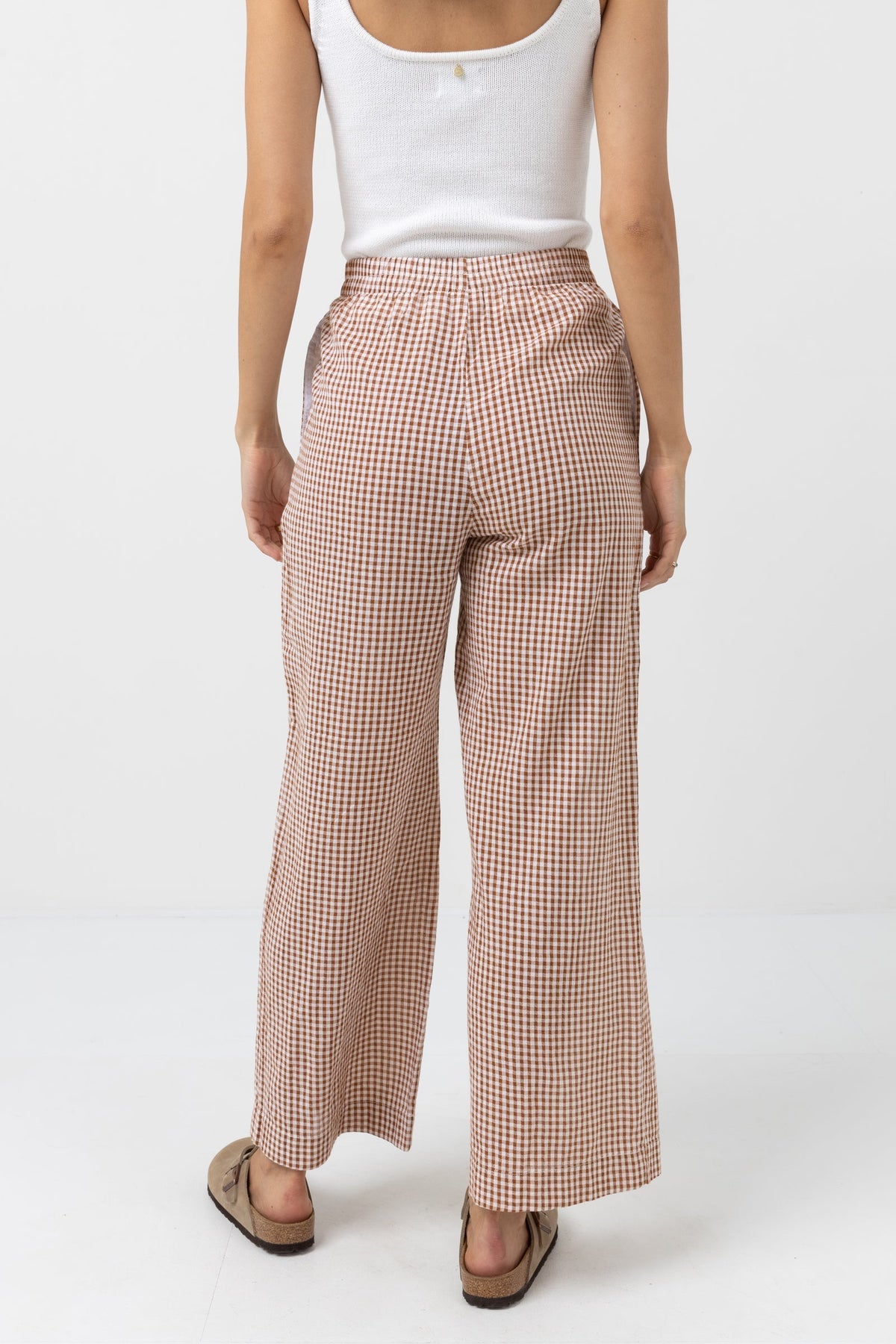 Lola Check Wide Leg Pant