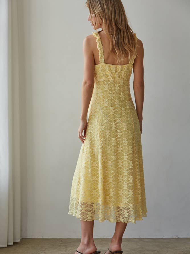 Floral Sweetheart Neck Dress