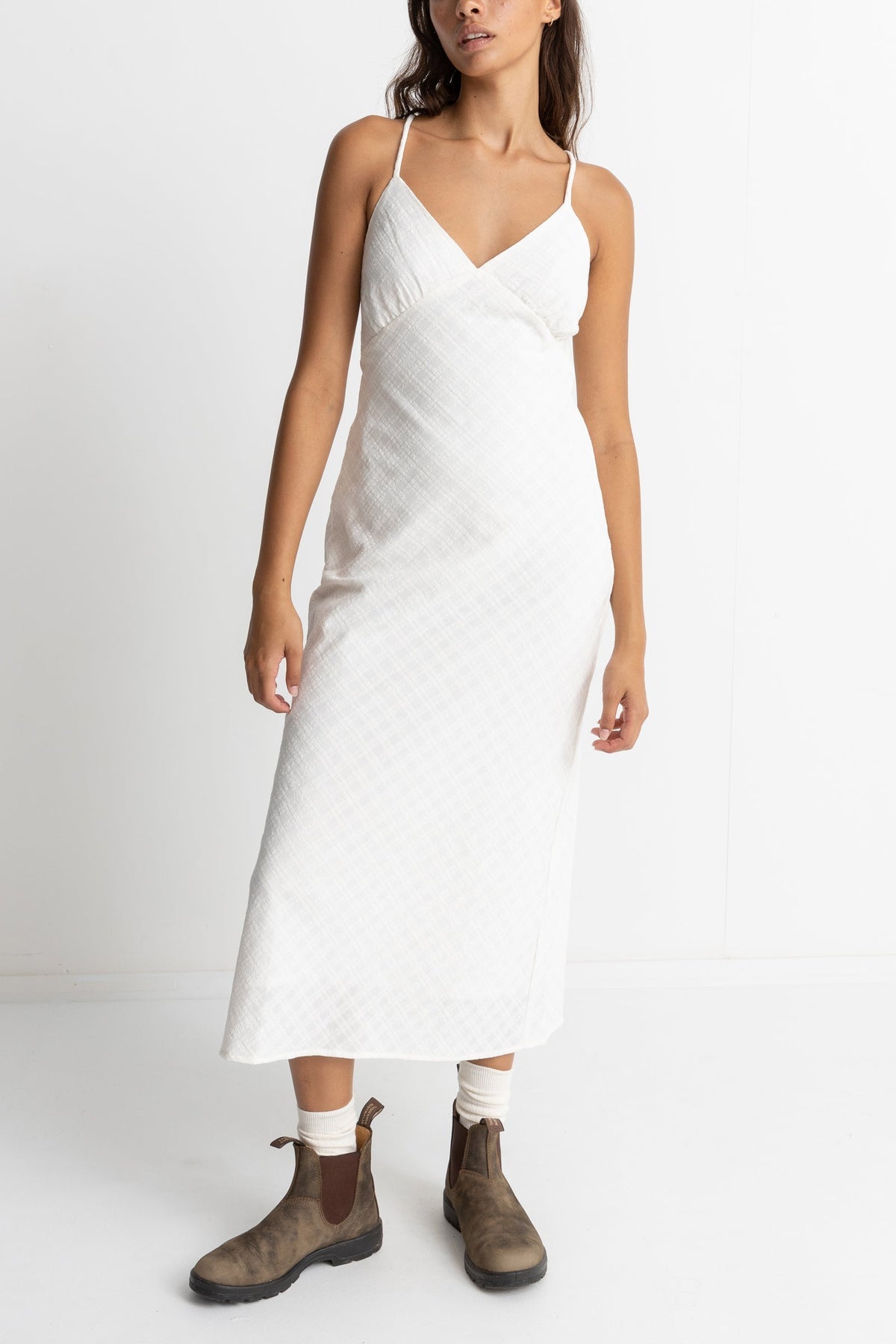 Briannah Bias Cut Midi Dress