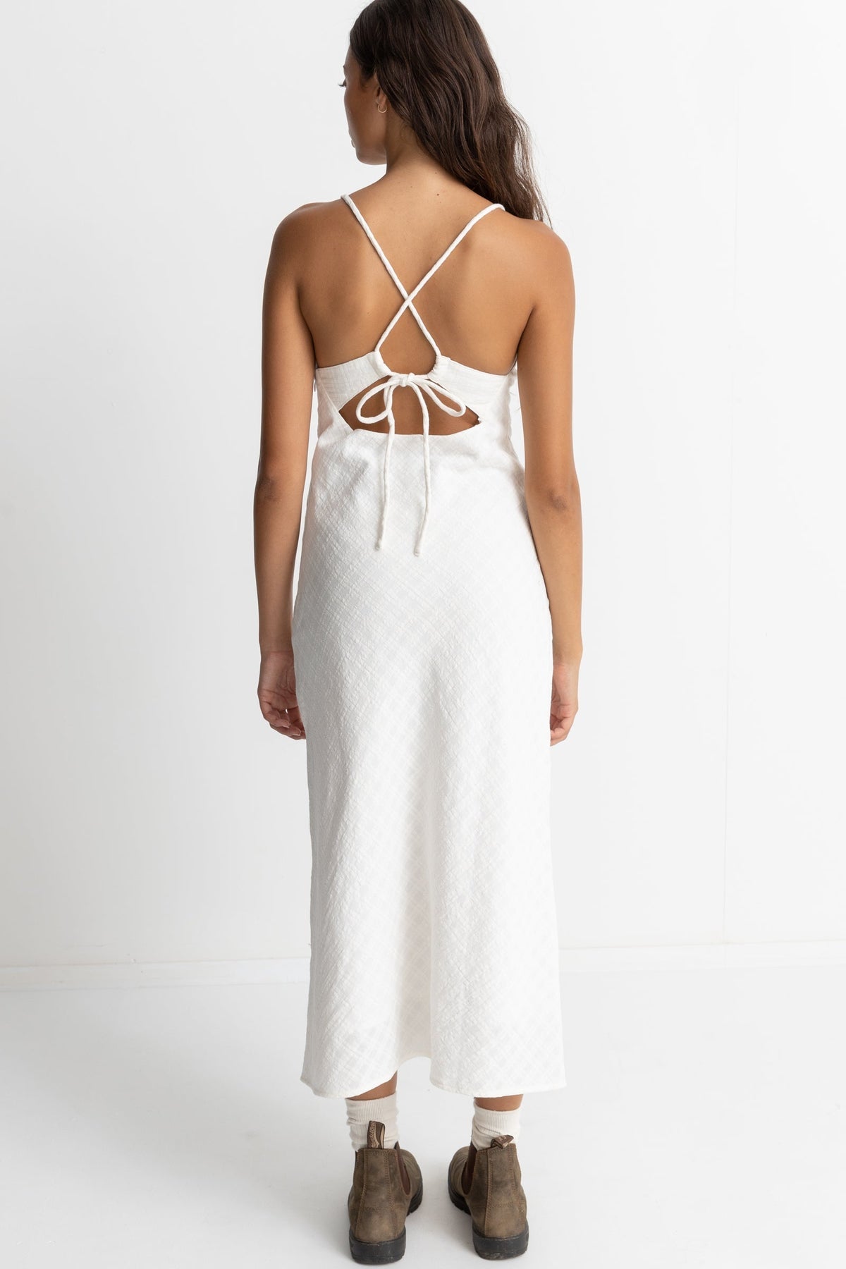 Briannah Bias Cut Midi Dress