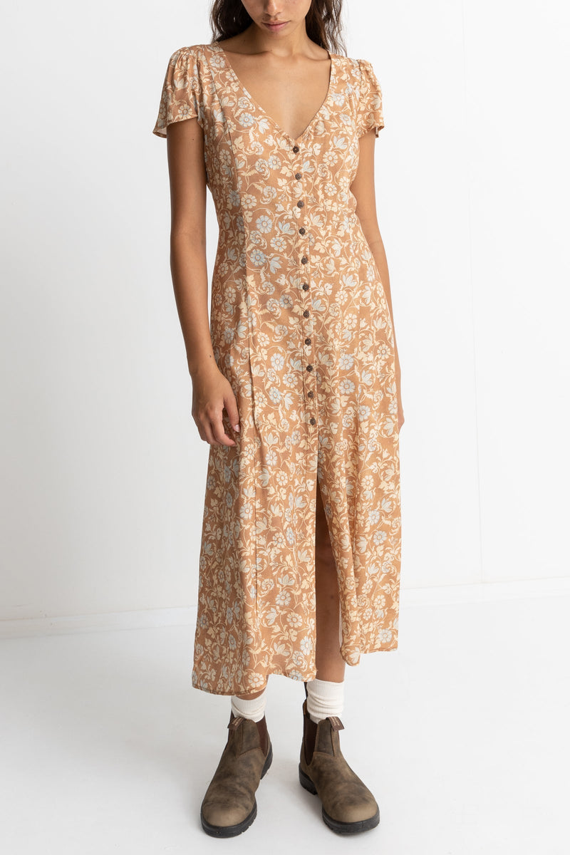 Highland Cap Sleeve Midi Dress