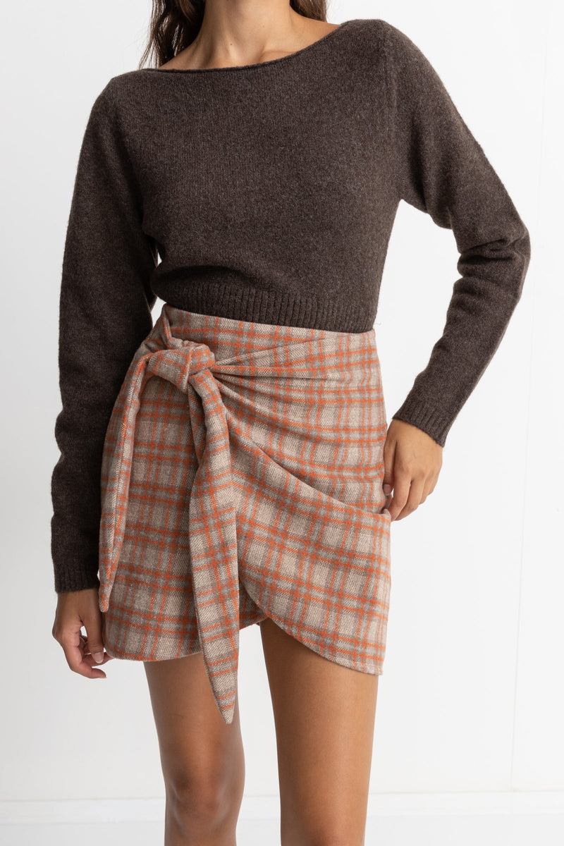 Wrap Mini Skirt