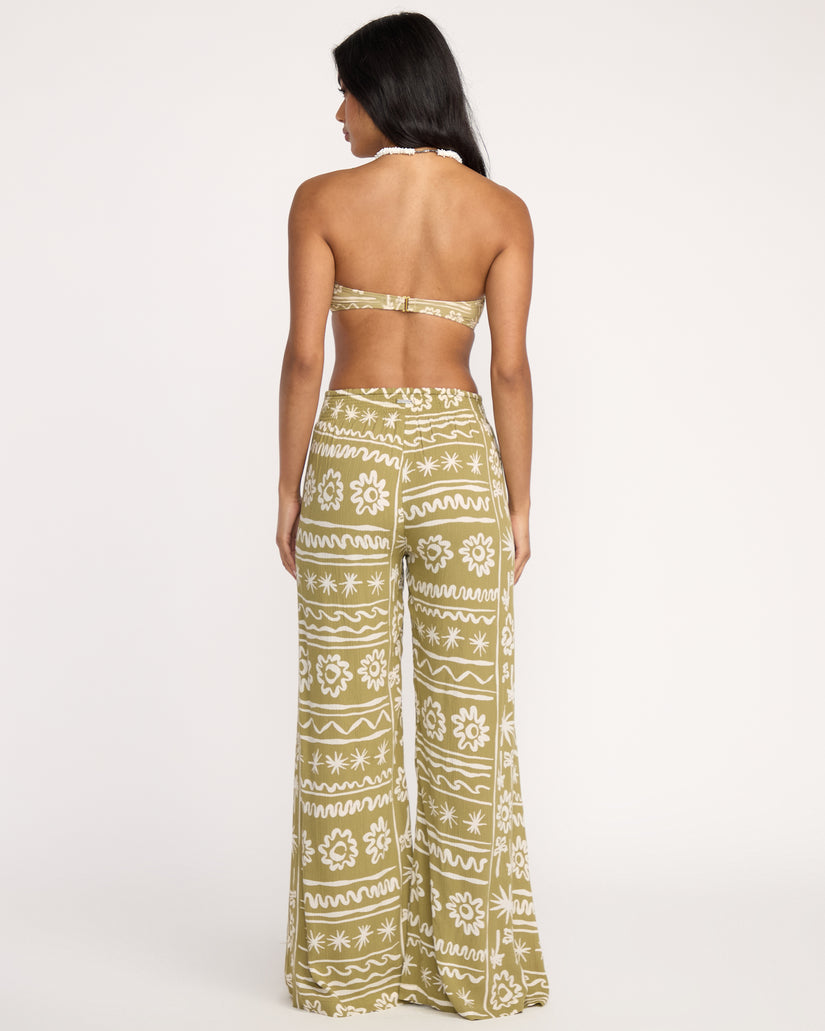 Split Spirit Elastic Waist Pants