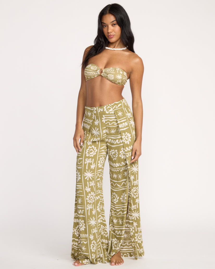 Split Spirit Elastic Waist Pants