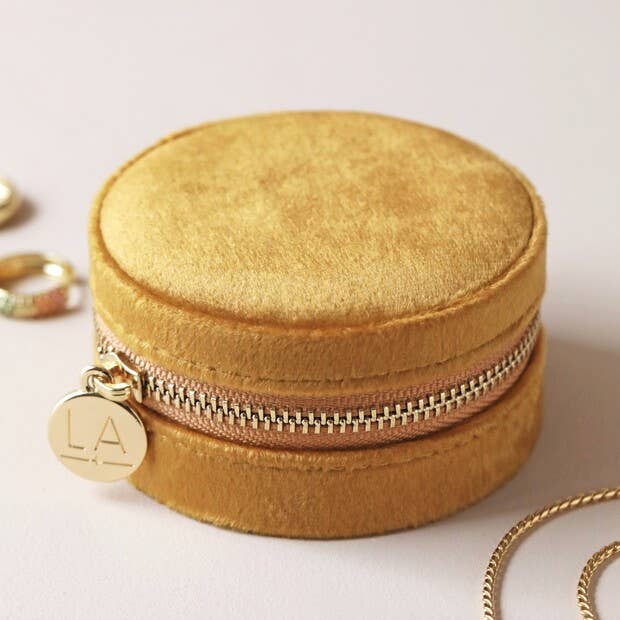 Round Travel Jewelry Case