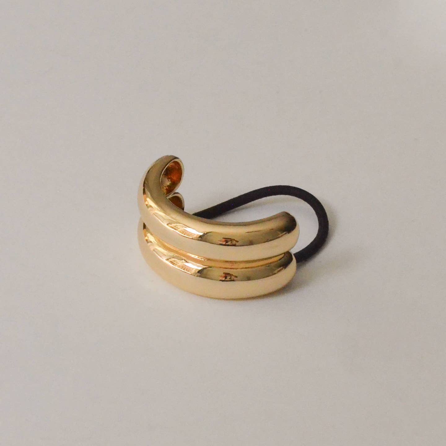 Wide Double Arch Metal Hair Tie