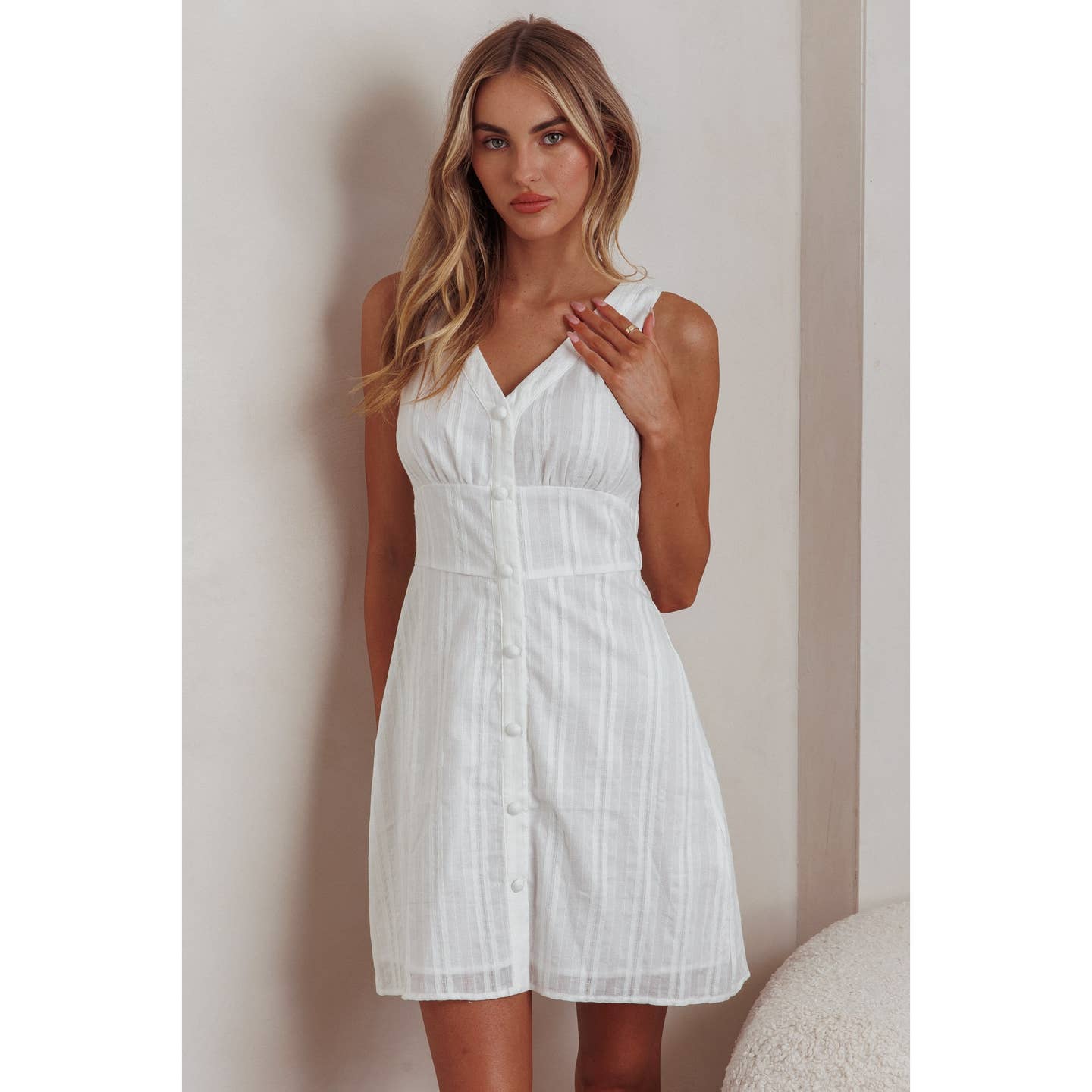 Textured Mini Dress