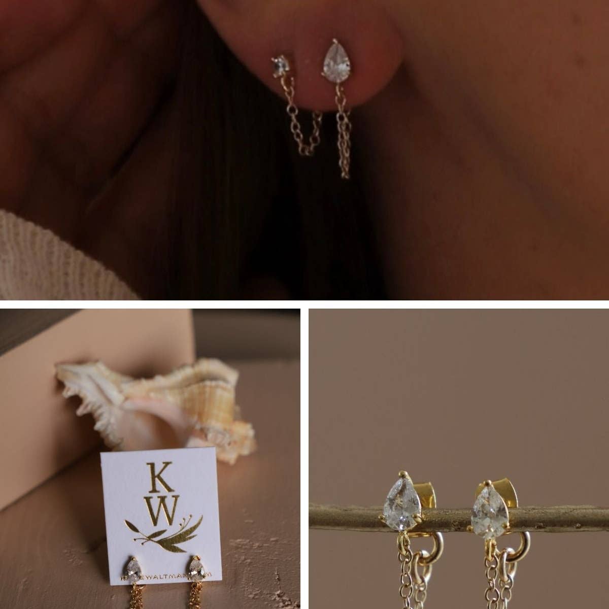Eloise Chain Wrap Earrings