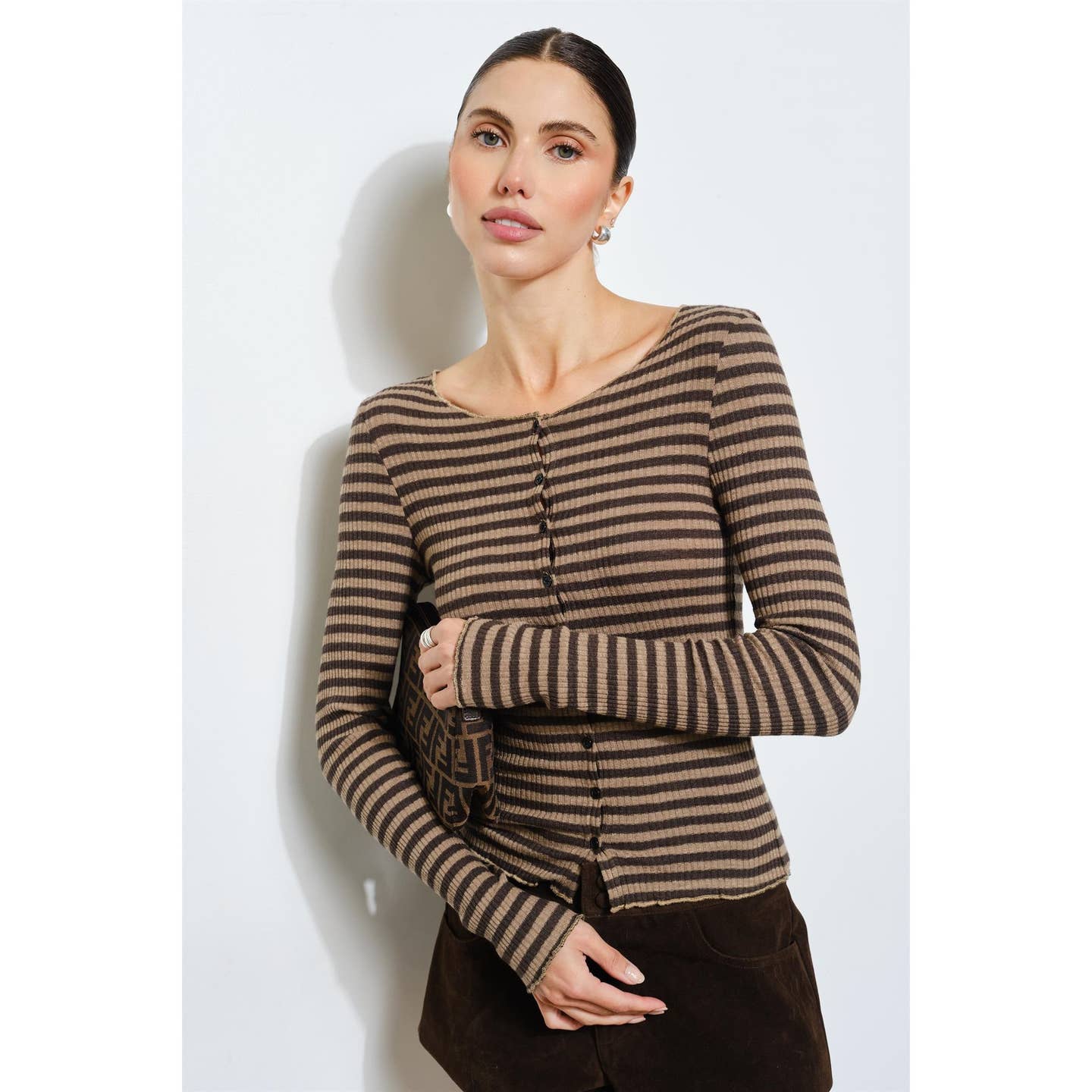 Dree Striped Knit Top