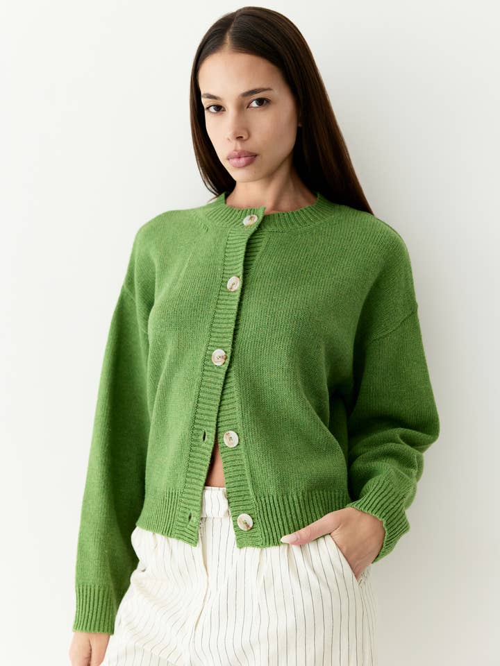 The Lucy Cardigan | Boxy Fit Button-Down Cardigan
