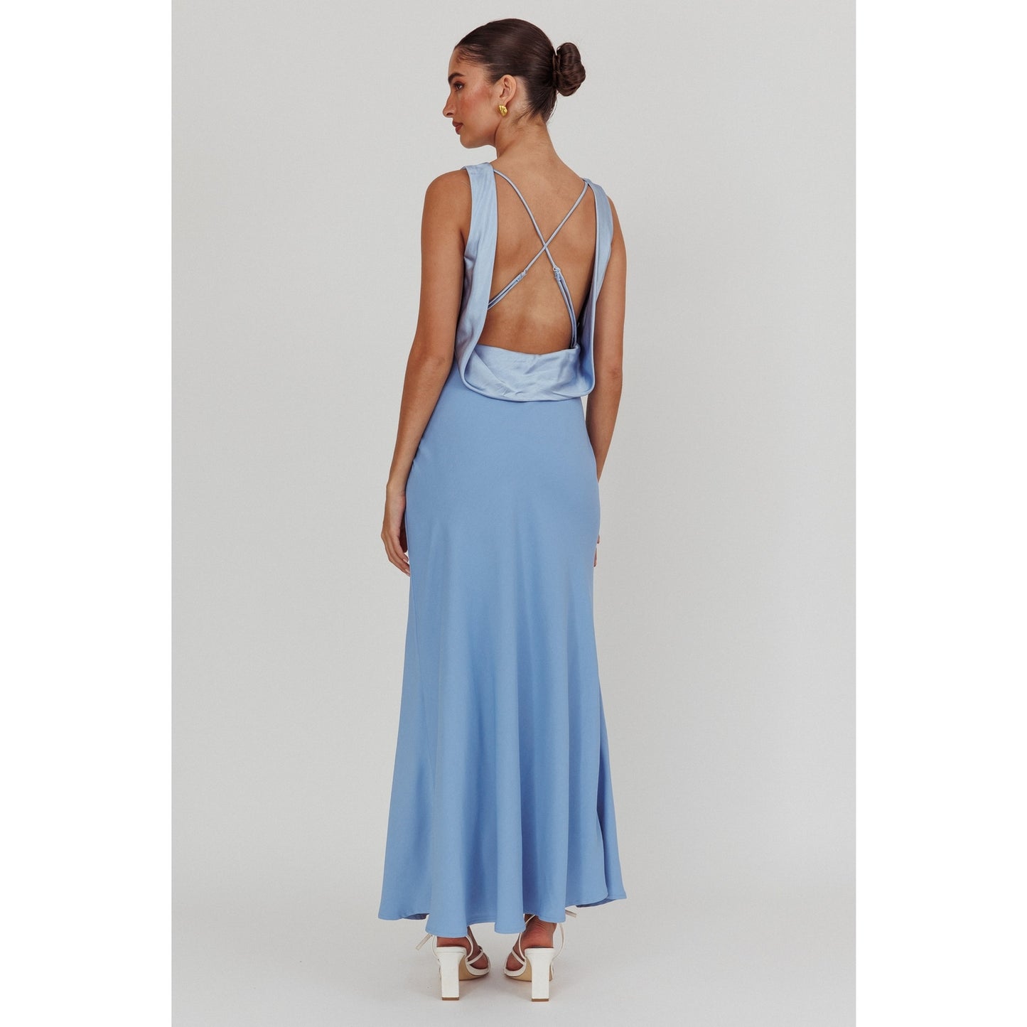 Sleeveless Two Toned Maxi Dress