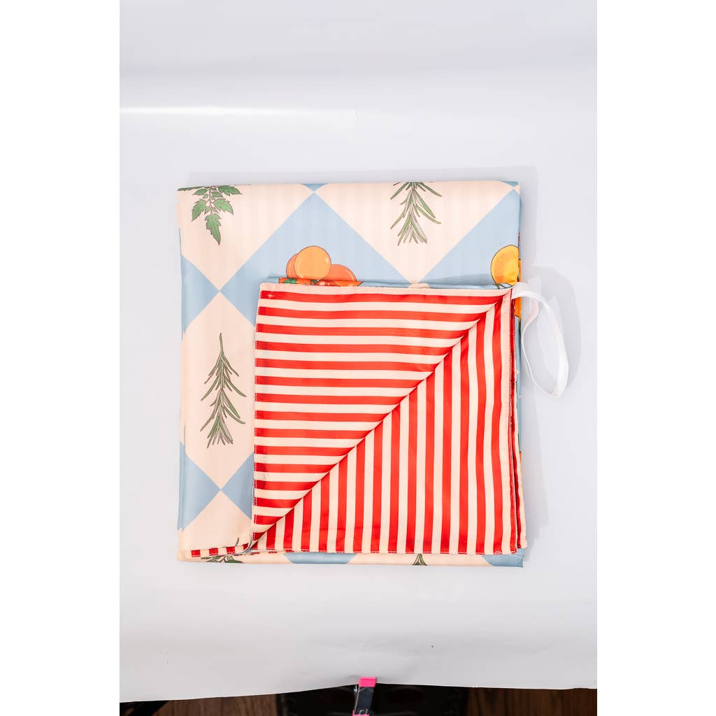 Garden Checkered Picnic Blanket