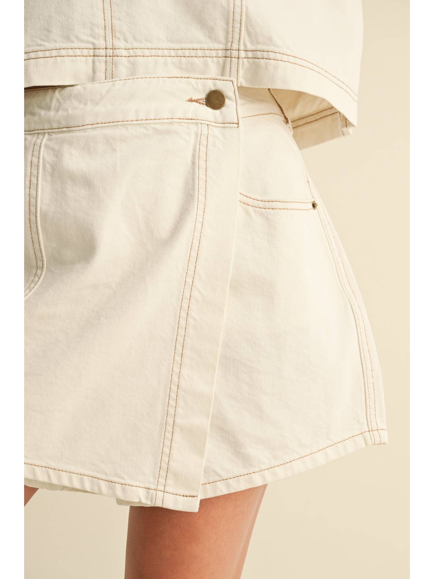 Stitch Detail Skort