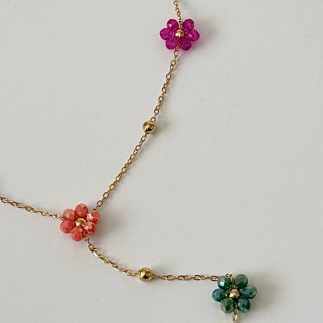 Beaded Flower Necklace