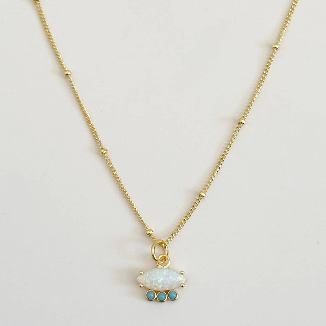 Stone Shield Necklace