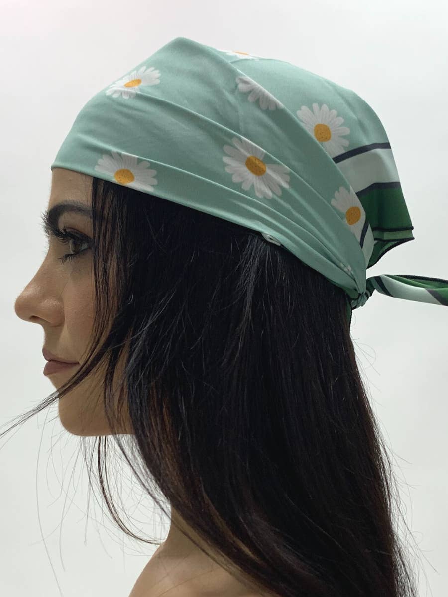 Daisy Mint Scarf