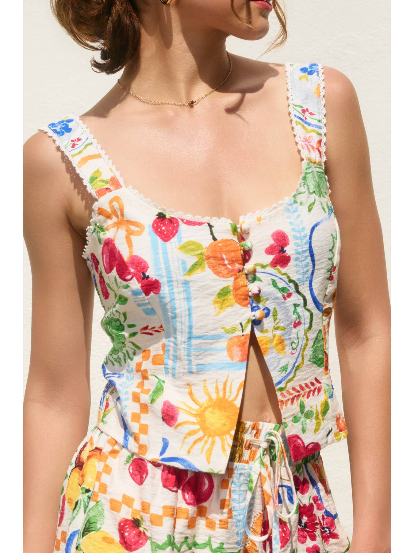 Sweetest Thing Lace Trim Tank Top