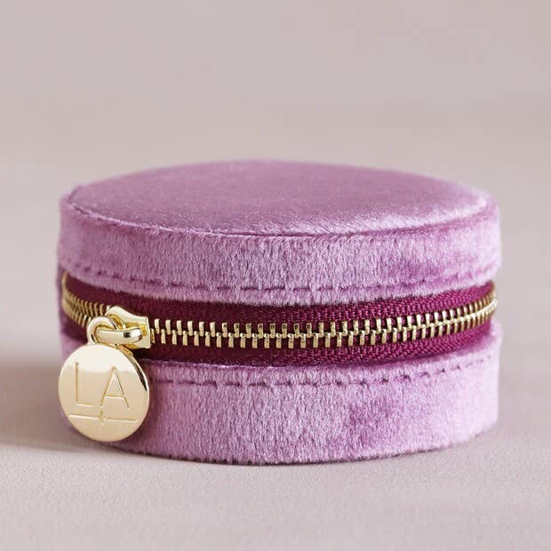 Round Travel Jewelry Case