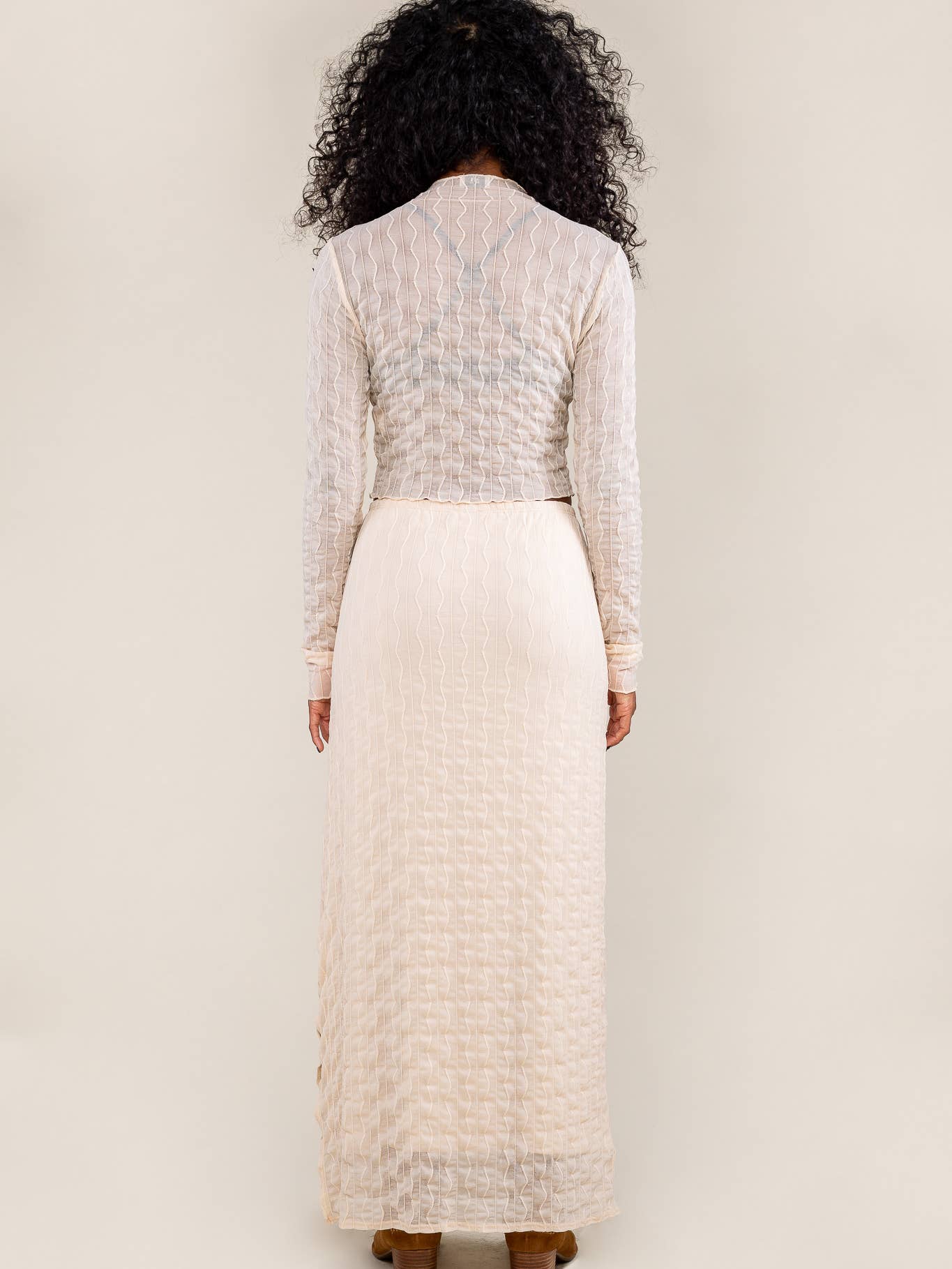 Abra Jacquard Mesh Skirt