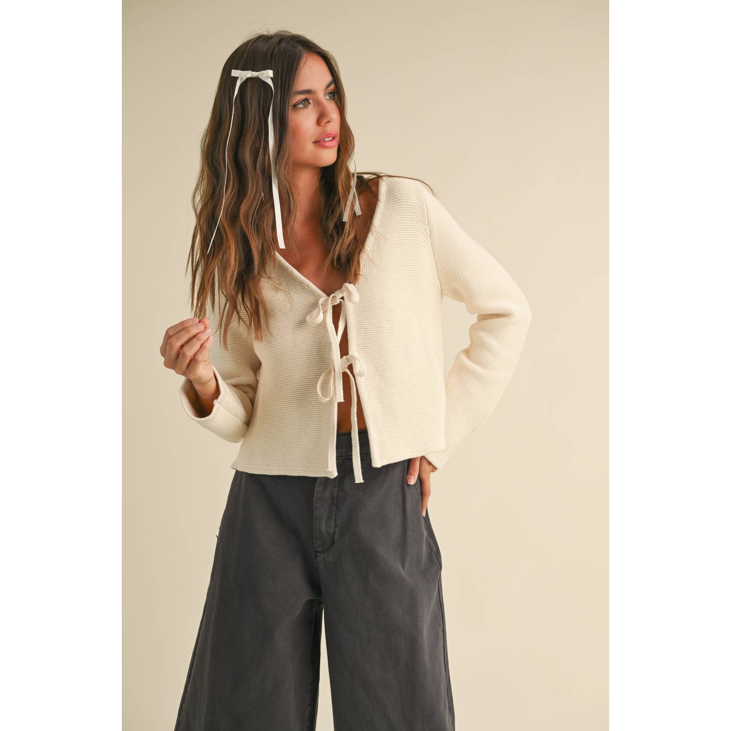 Tie Front Cardigan