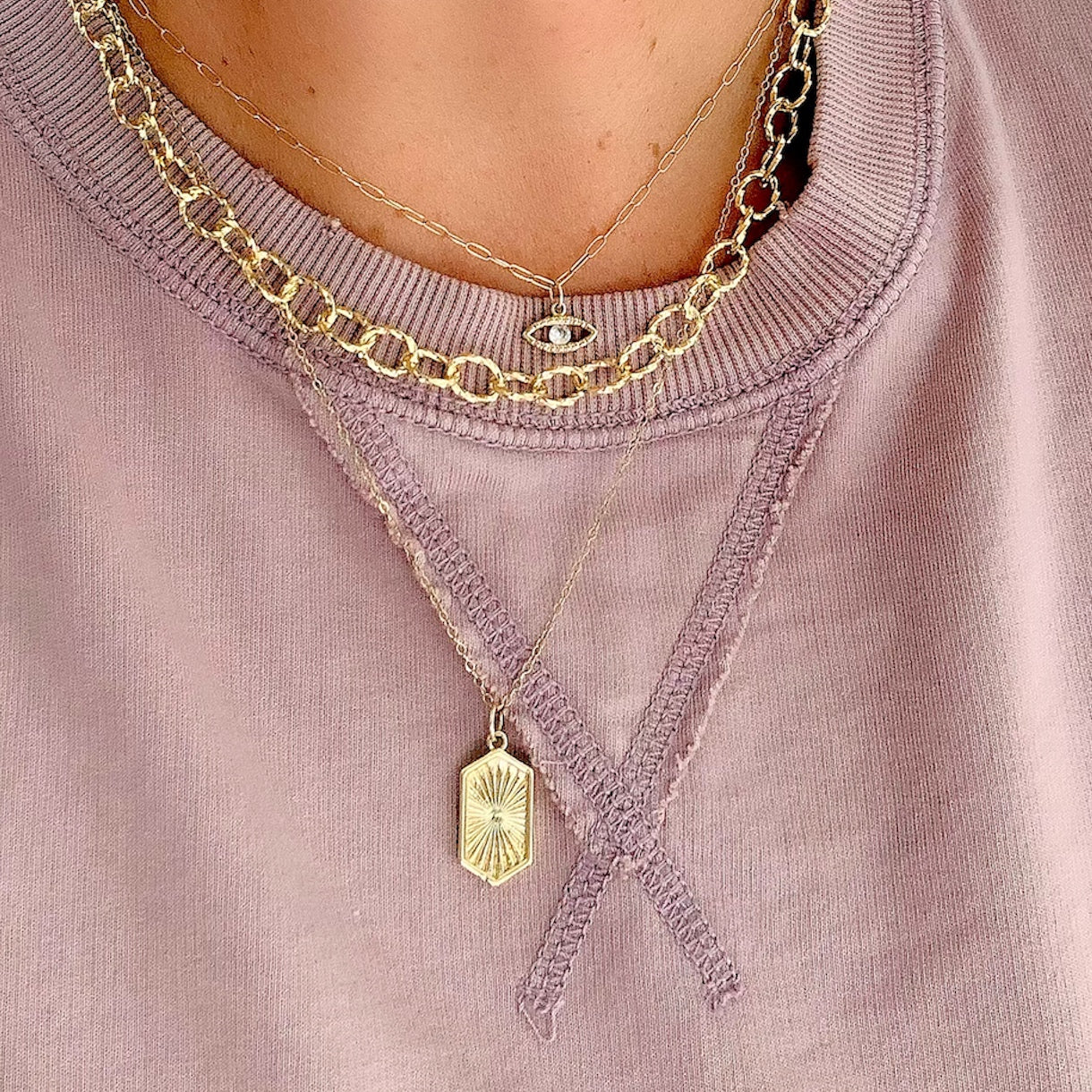 Sun Soul Necklace Gold Filled