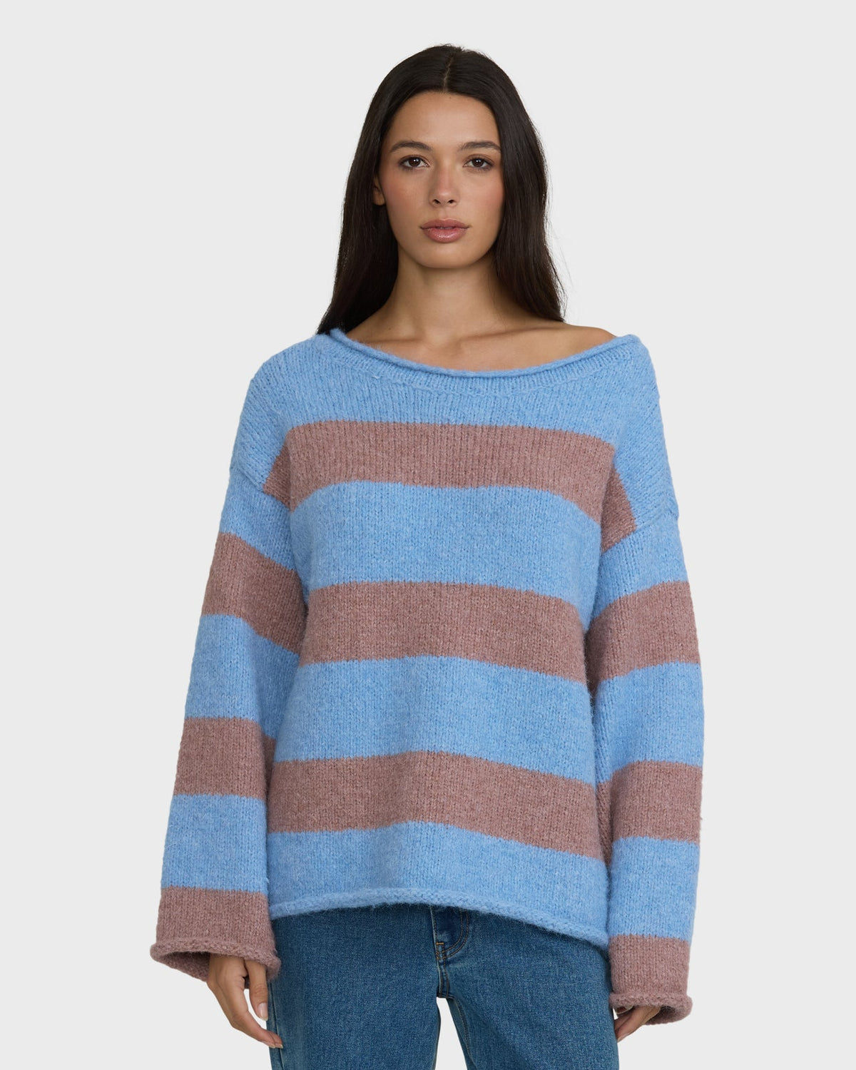 Seascape Off Shoulder Sweater