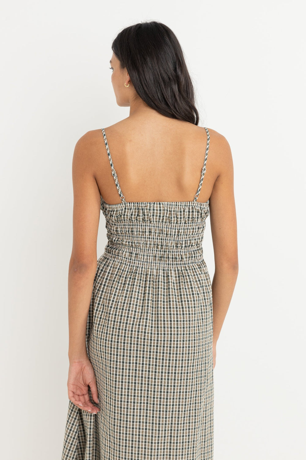 Antibes Plaid Midi Dress