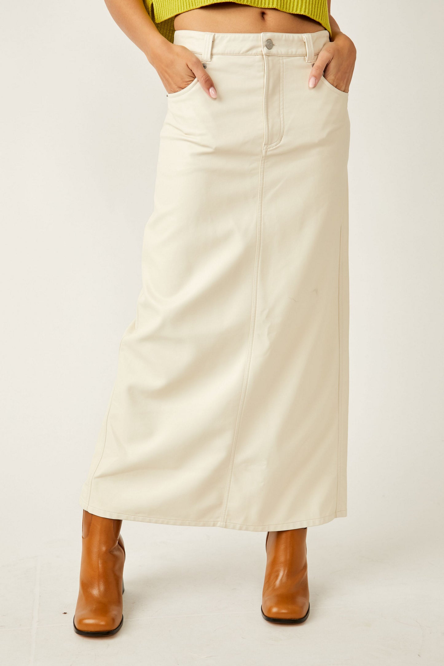 City Slicker Vegan Maxi Skirt