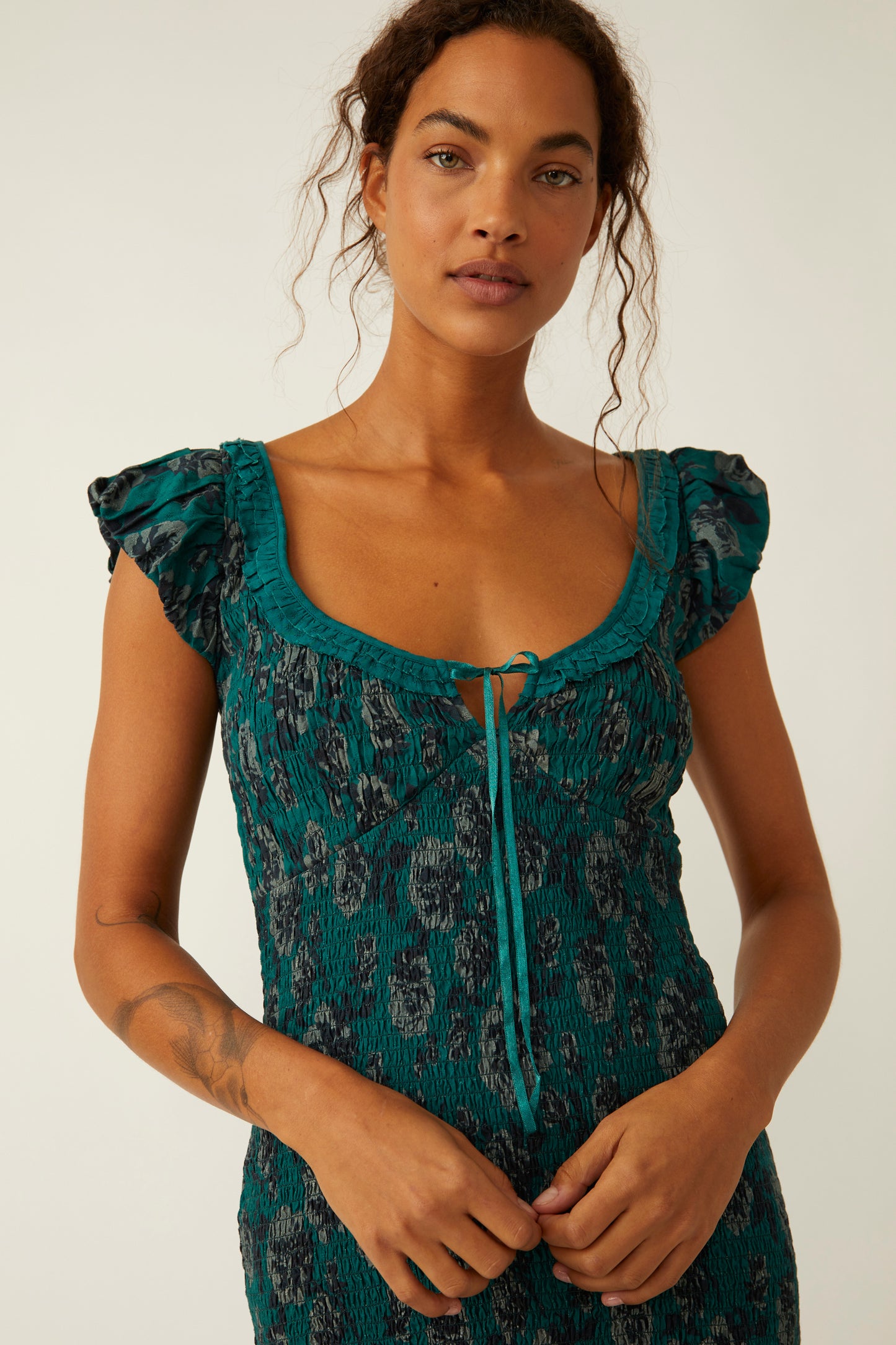 Mckenna Dobby Midi Dress