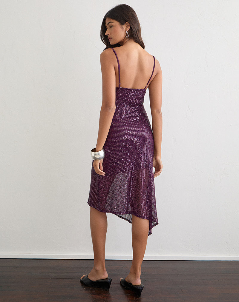 Quinn Asymmetric Midi Dress