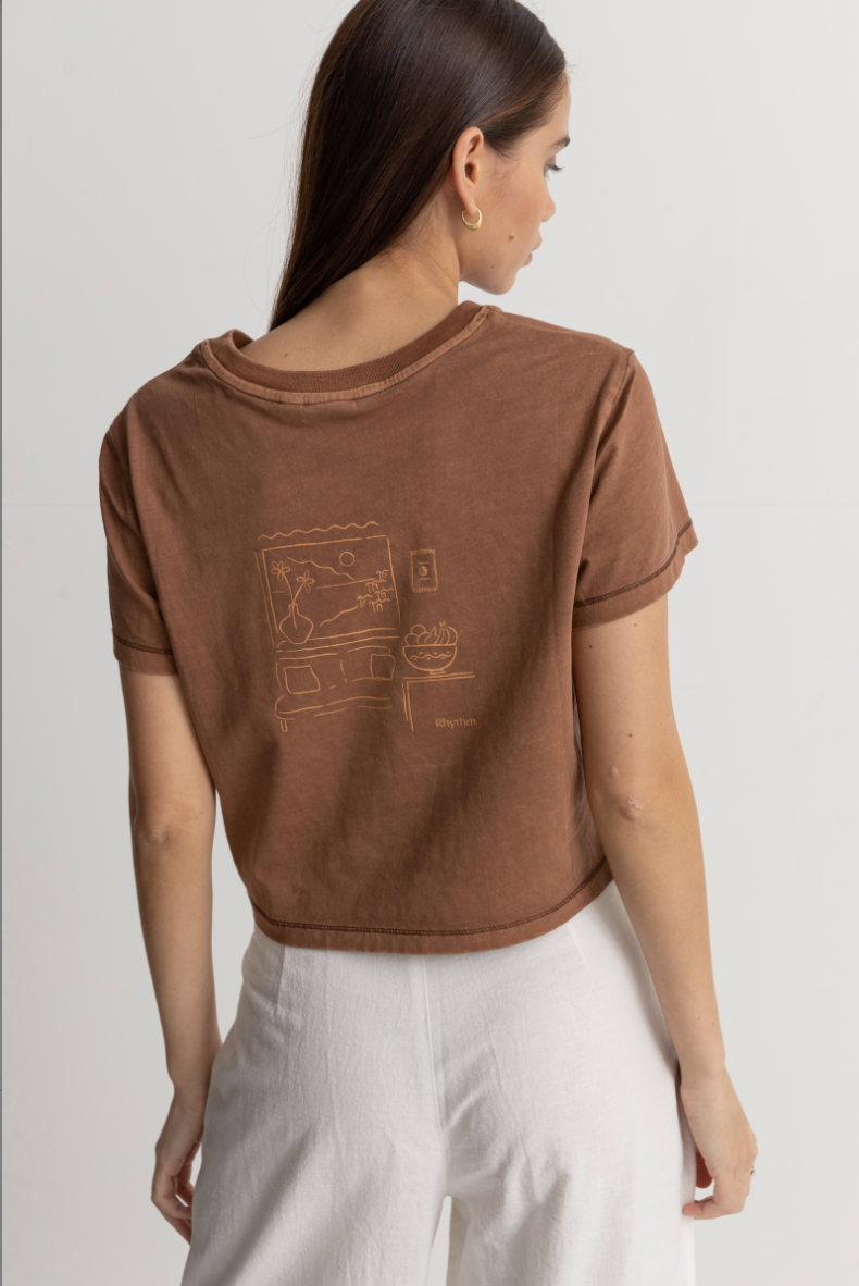 Outside Vintage Crop Crew Tee