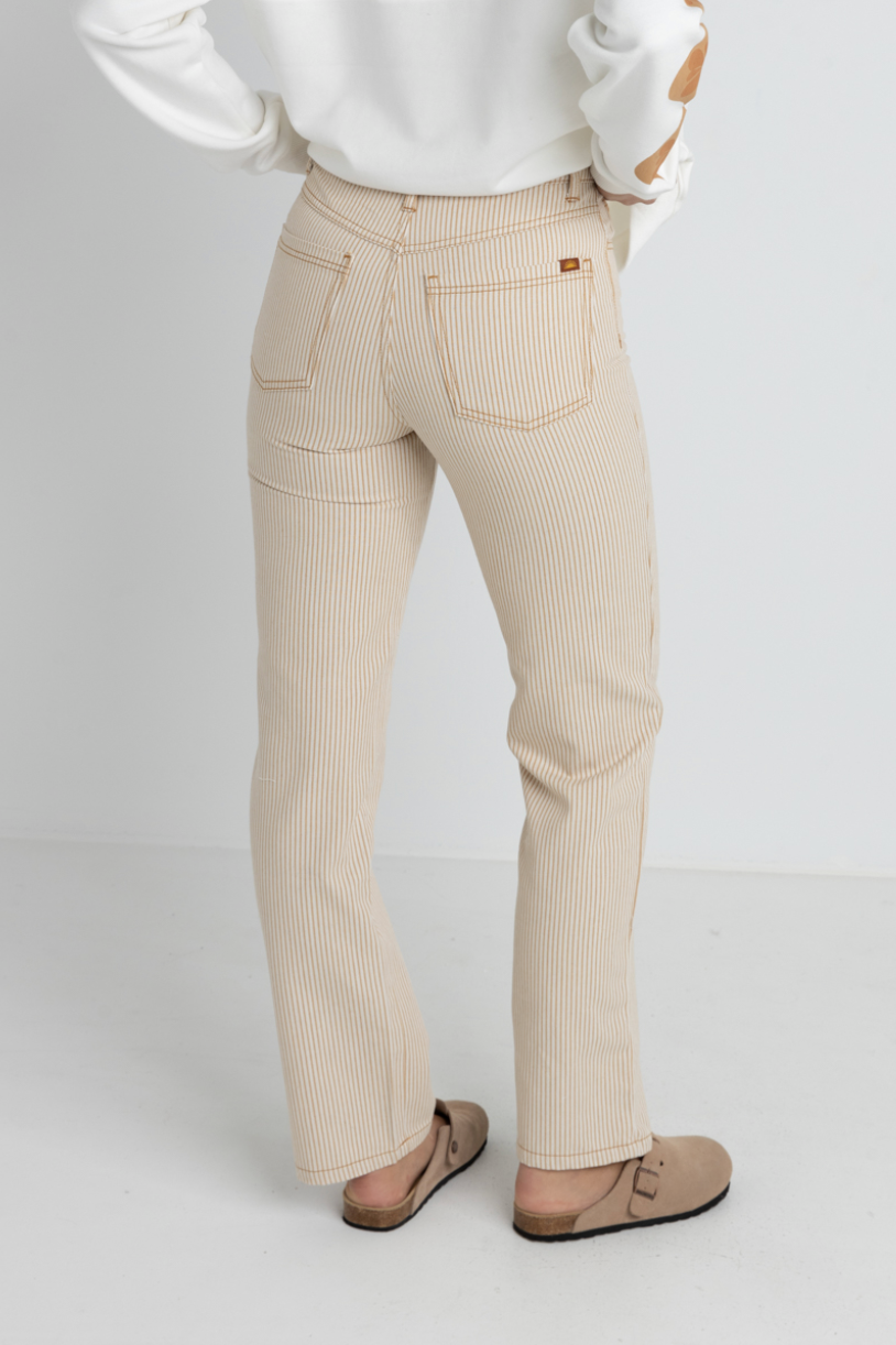 Willa Stripe Straight Leg Jean