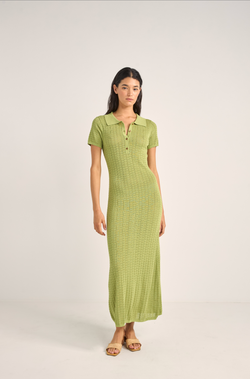 Ojai Pointelle Midi Dress