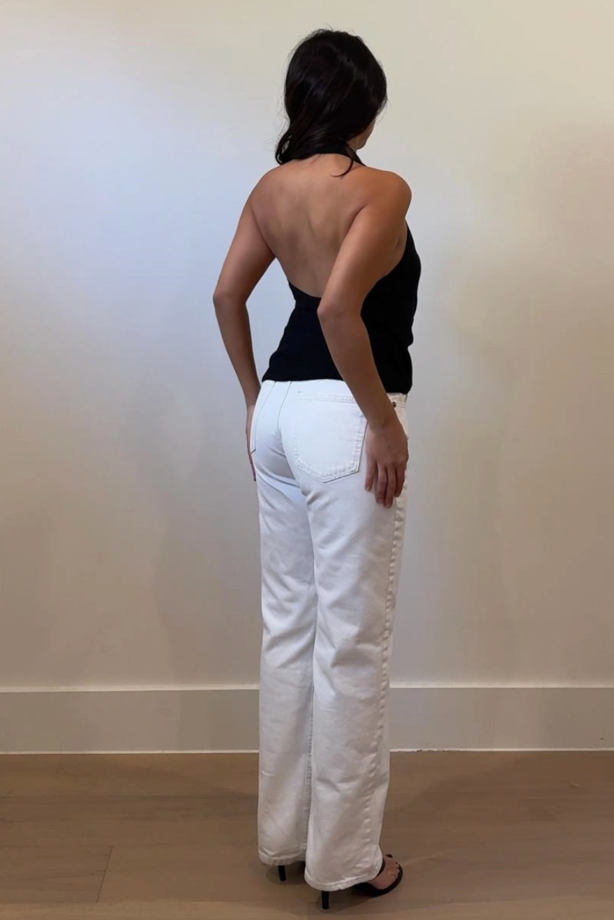 Chiffon Halter Neck Side Wrap Top