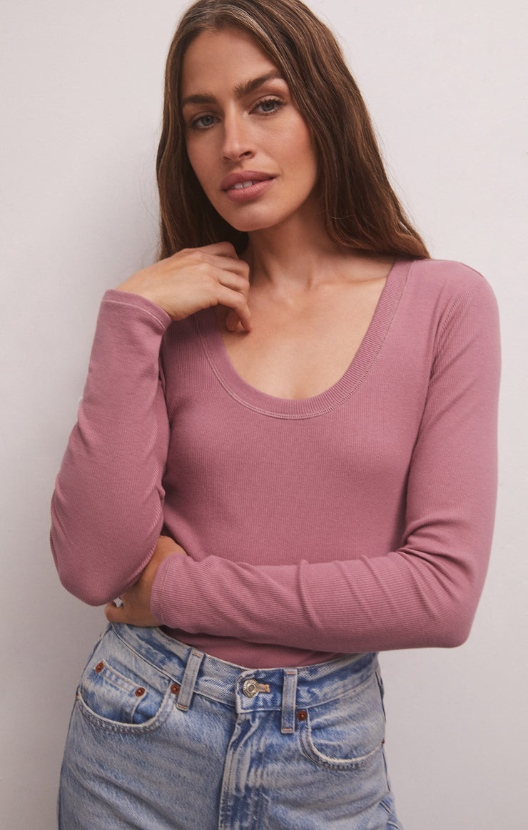 Sirena Rib Long Sleeve Tee