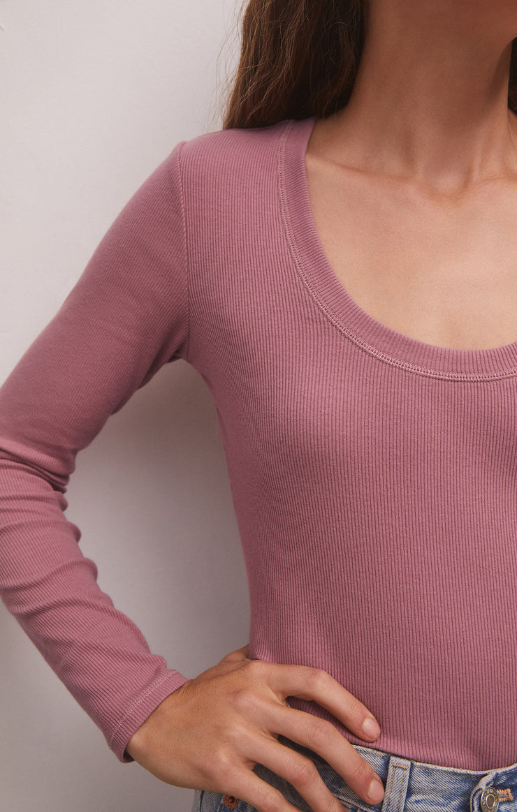 Sirena Rib Long Sleeve Tee