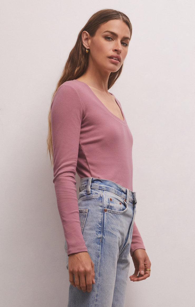 Sirena Rib Long Sleeve Tee