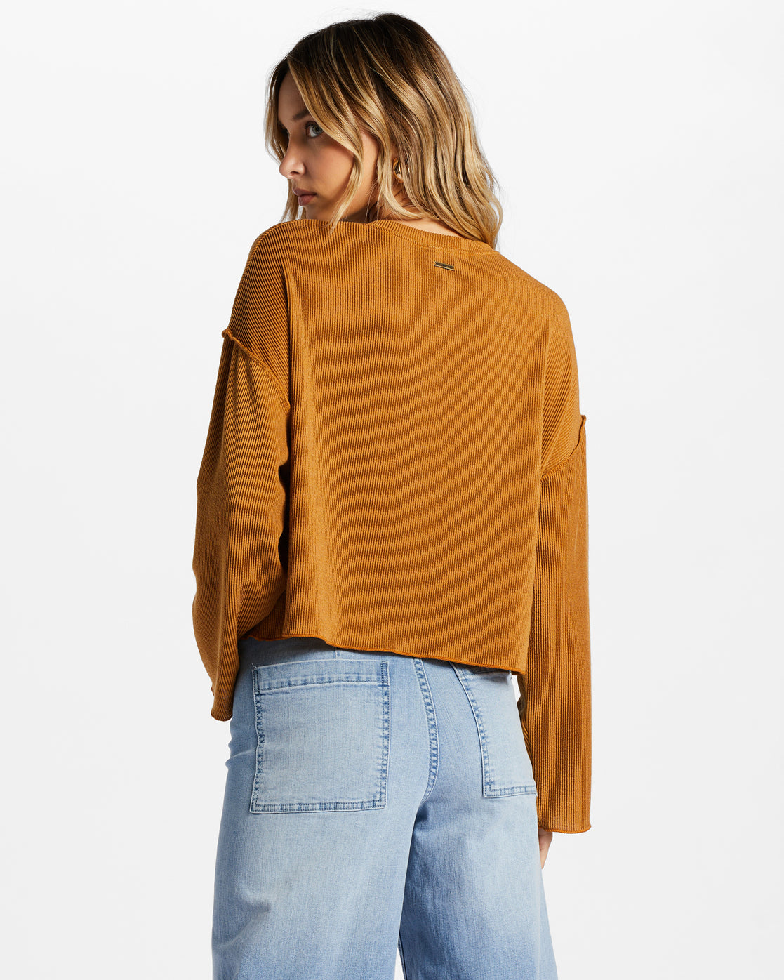 You Seam Happy Rib Knit Top
