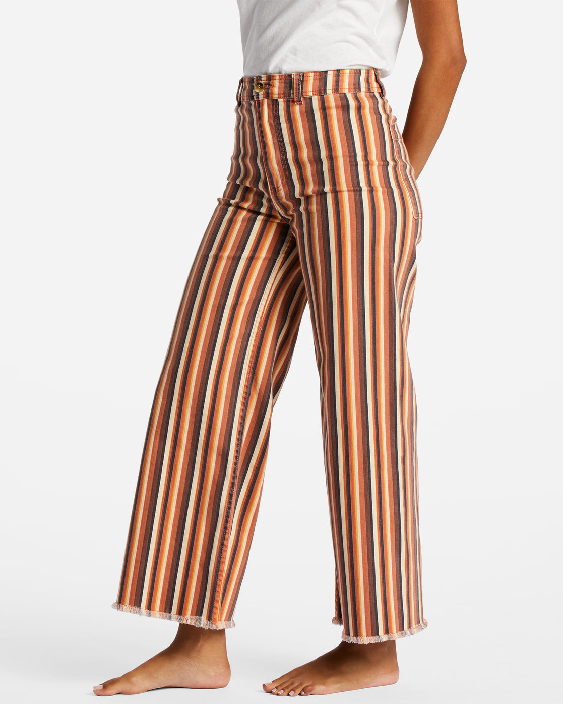 Free Fall Print Wide Leg Pants