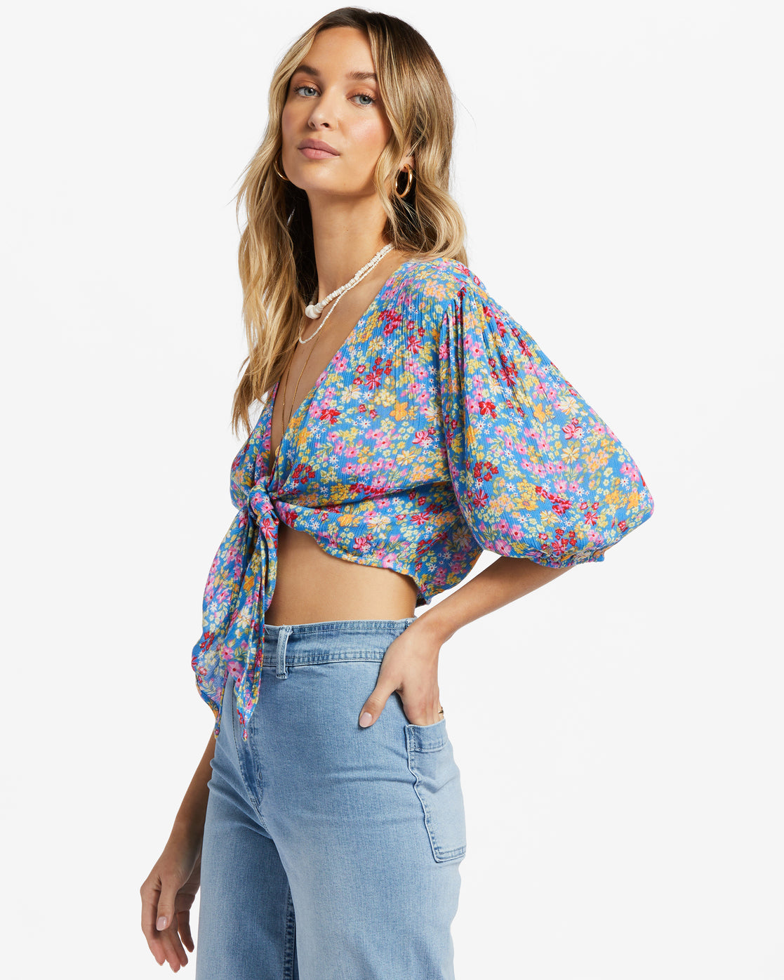 As You Wish Tie Front Top
