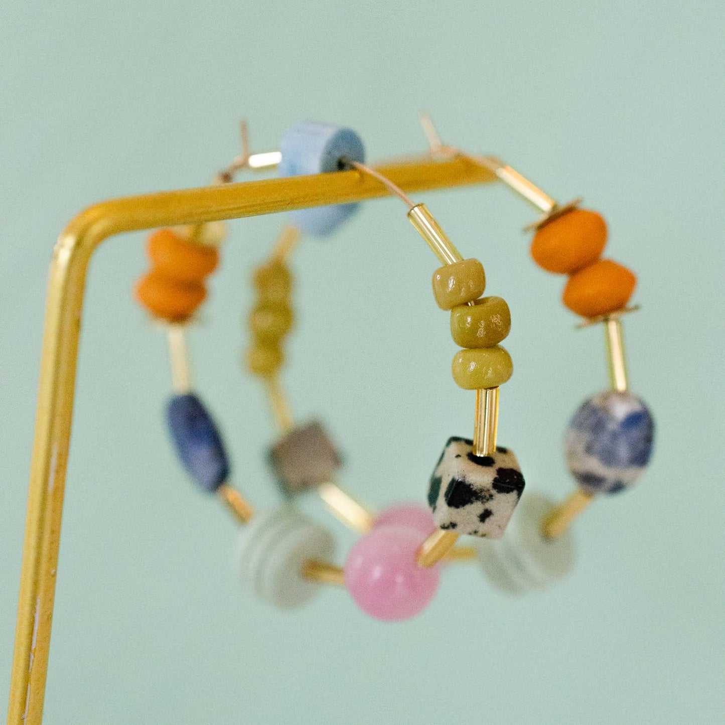 Auden Beaded Hoops