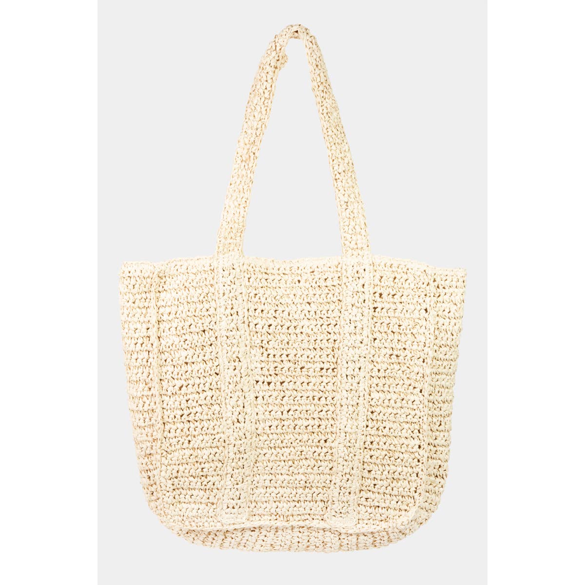 Straw Braided Pattern Tote Bag