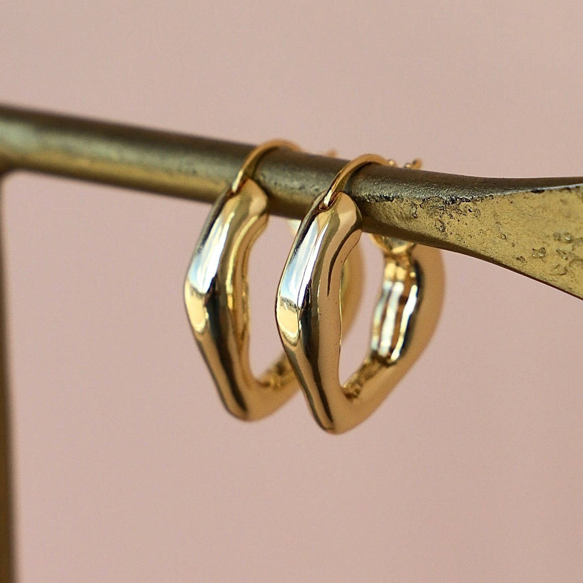 Organic Gold Hoops