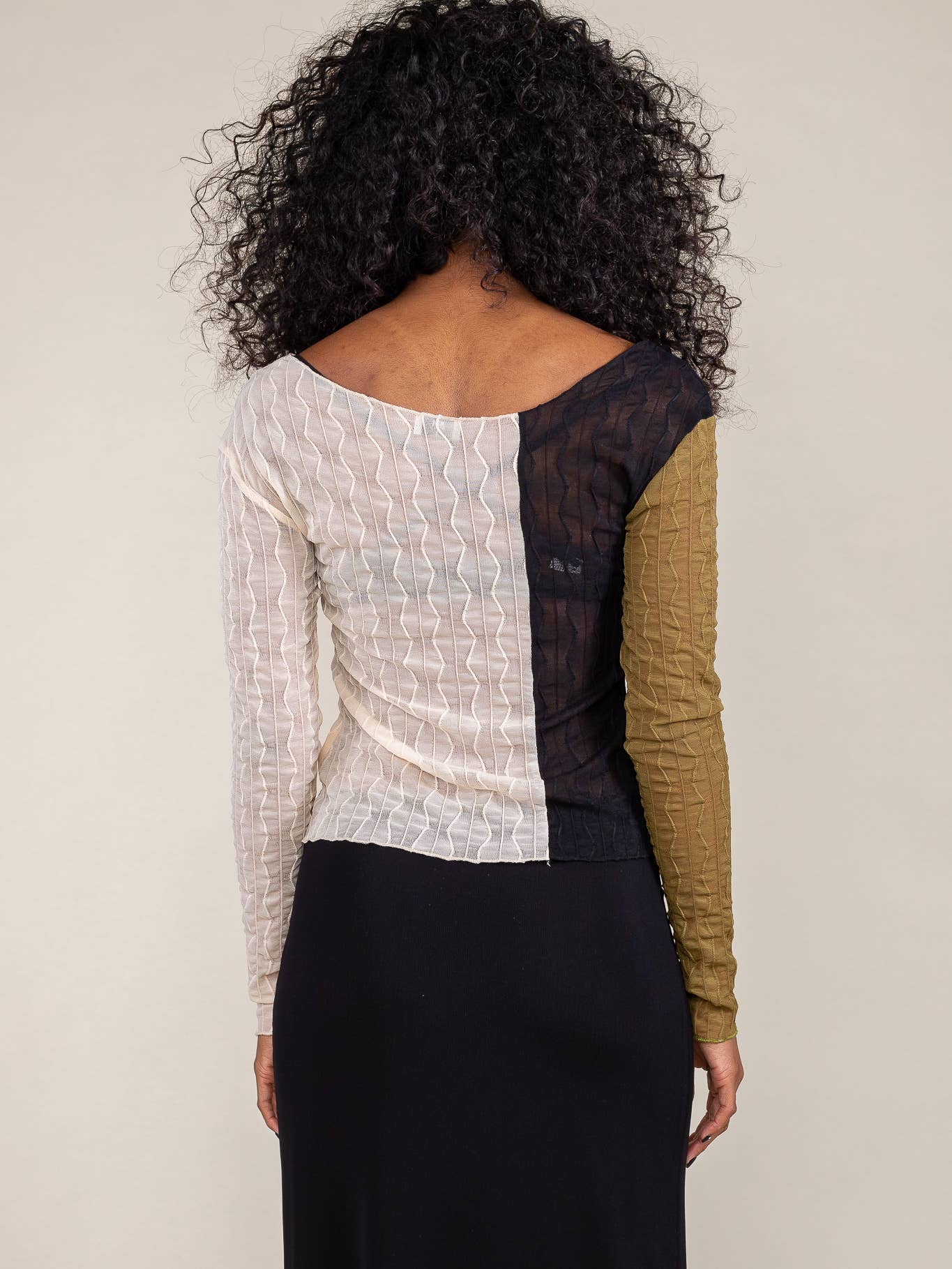 Jem Jacquard Mesh Top