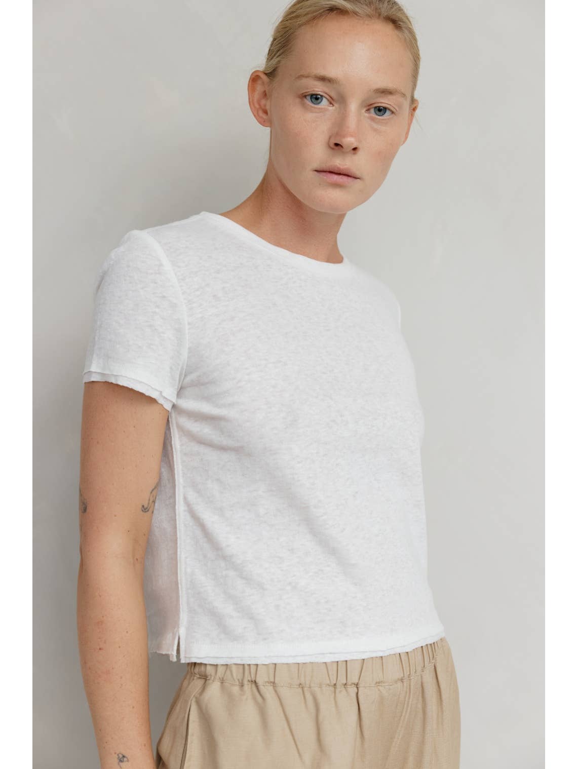 The Addie Top | Raw Edge Hemline Tee