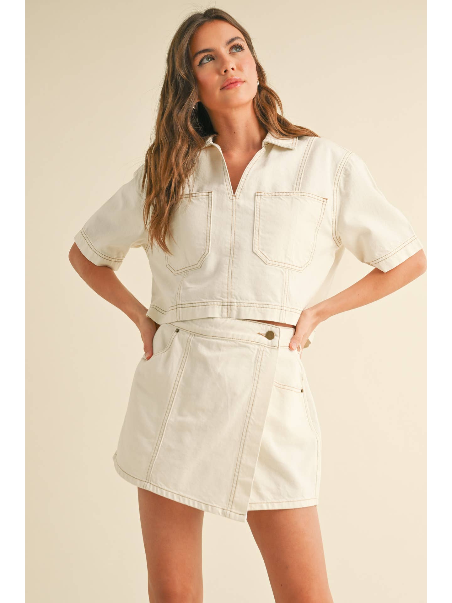 Stitch Detail Skort