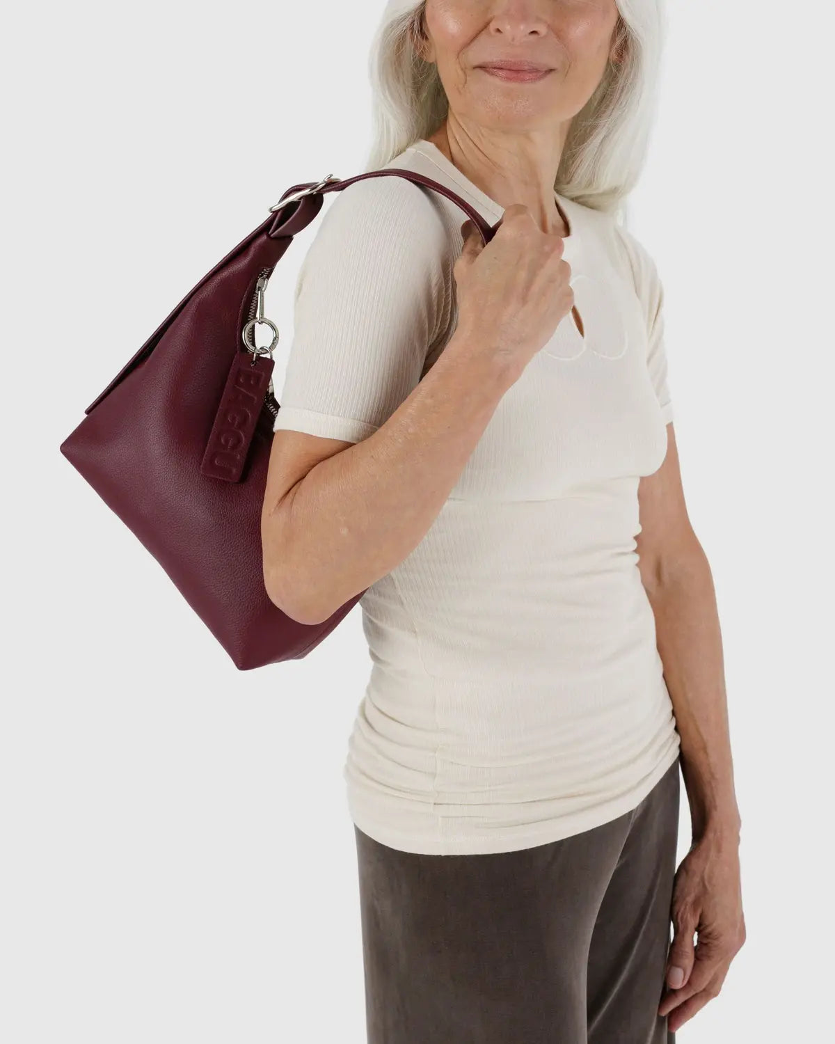 Mini Recycled Leather Shoulder Bag